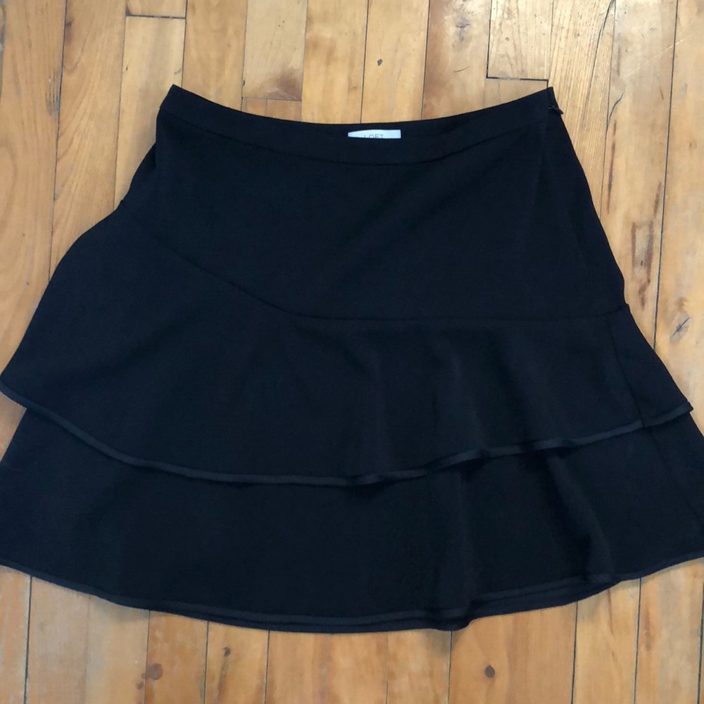 Black LOFT mini skirt